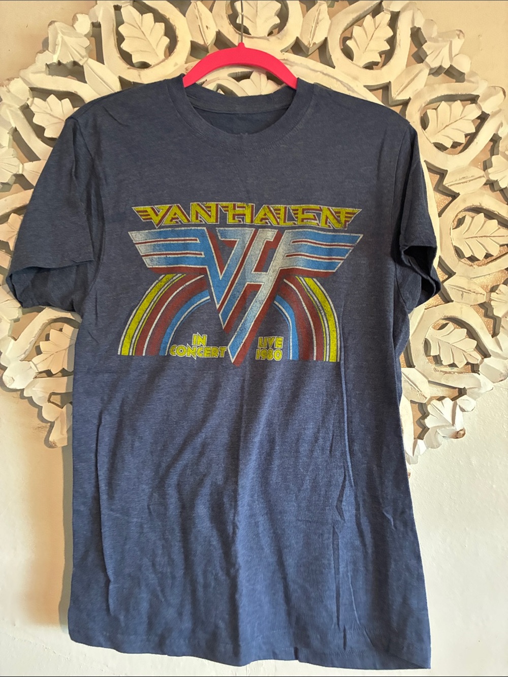 Van Halen Women's Short Sleeve Graphic Tee in Navy